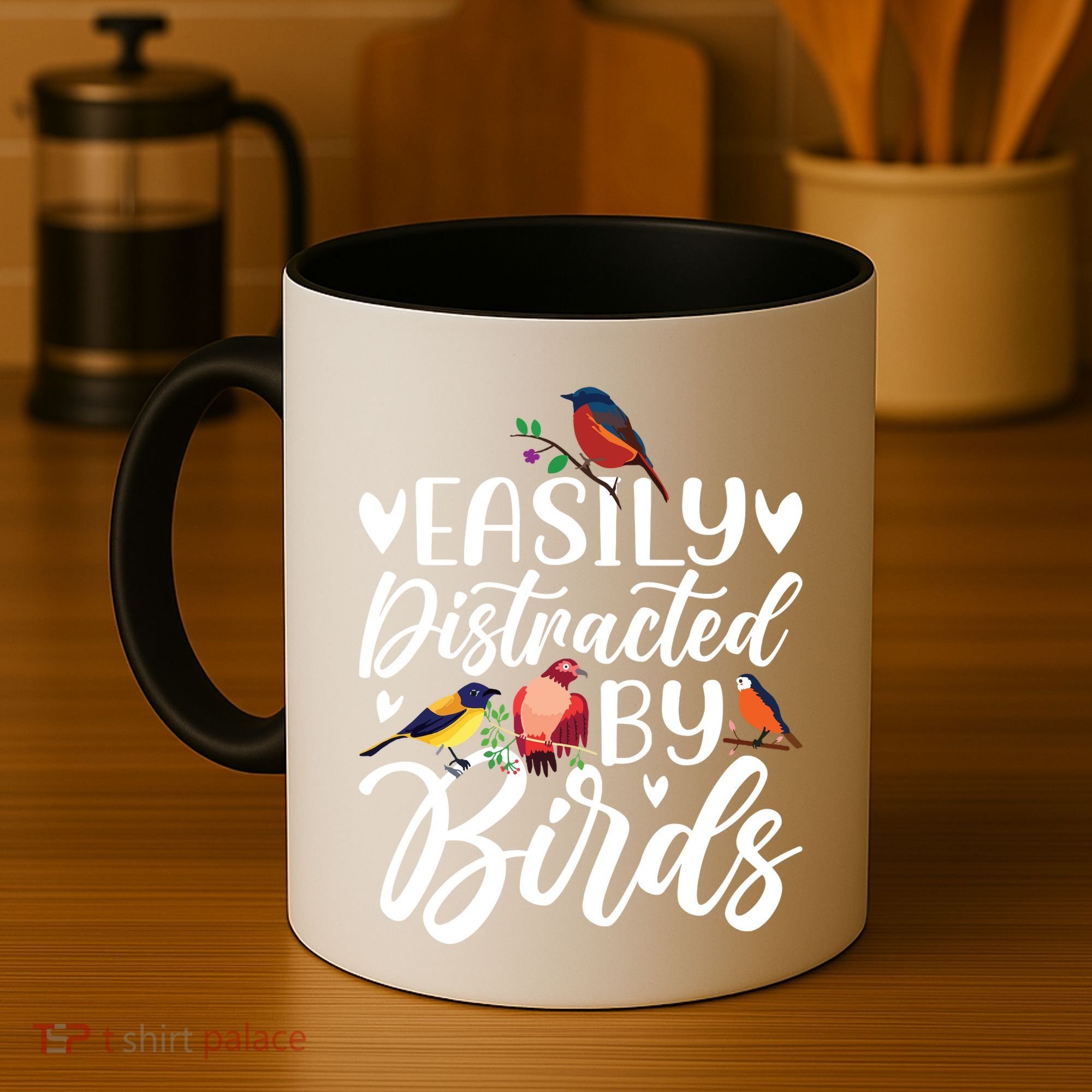 Bird Lovers Birdwatching Easy Distracted By Birds Birder Coffee Mug