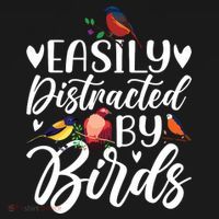 Bird Lovers Birdwatching Easy Distracted By Birds Birder Women's Tank Top thumb 5