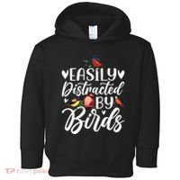 Bird Lovers Birdwatching Easy Distracted By Birds Birder Toddler Hoodie thumb 0