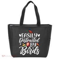 Bird Lovers Birdwatching Easy Distracted By Birds Birder Tote Bag thumb 0