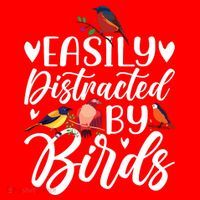Bird Lovers Birdwatching Easy Distracted By Birds Birder Santa Hat thumb 1