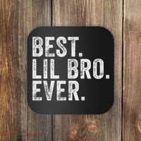 Best Lil Bro Ever Funny Little Brother Coaster thumb 0