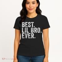 Best Lil Bro Ever Funny Little Brother Women's T-Shirt thumb 4
