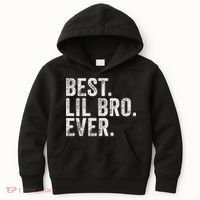 Best Lil Bro Ever Funny Little Brother Kids Hoodie thumb 0