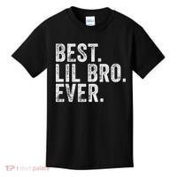 Best Lil Bro Ever Funny Little Brother Kids T-Shirt thumb 0