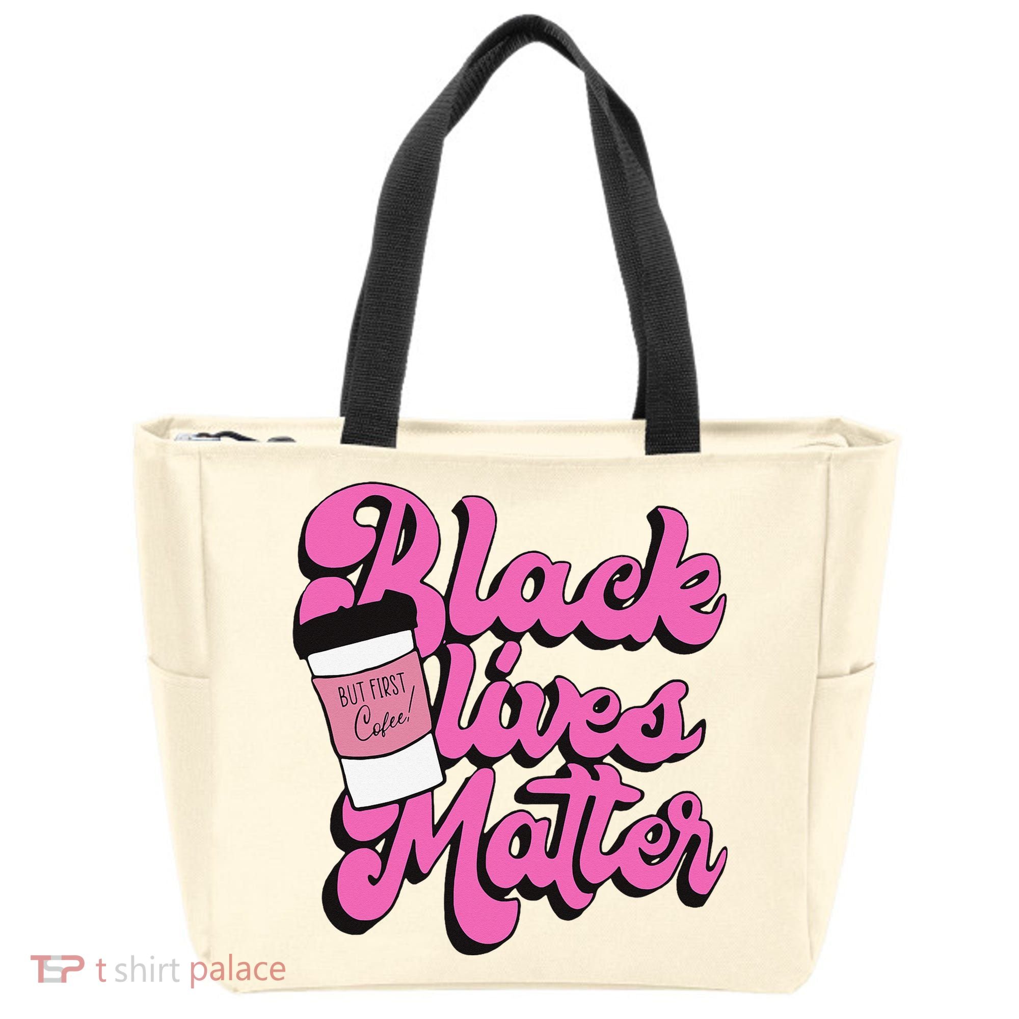 Black Lives BUT FIRST Coffee Matter Black Month History Tote Bag