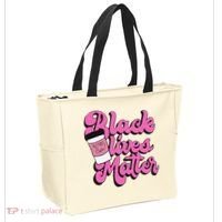 Black Lives BUT FIRST Coffee Matter Black Month History Tote Bag thumb 2