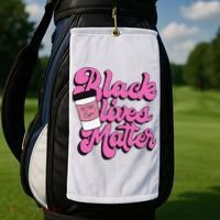 Black Lives BUT FIRST Coffee Matter Black Month History Golf Towel thumb 2