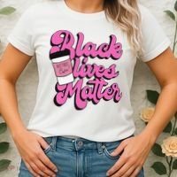 Black Lives BUT FIRST Coffee Matter Black Month History Women's T-Shirt thumb 2
