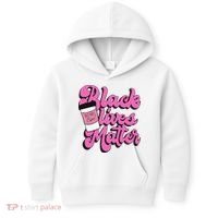 Black Lives BUT FIRST Coffee Matter Black Month History Kids Hoodie thumb 0