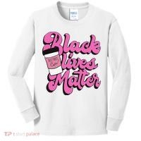 Black Lives BUT FIRST Coffee Matter Black Month History Kids Long Sleeve Shirt thumb 0