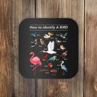 Birdwatcher Lover Birdwatching How To Identify A Bird Coaster thumb 0