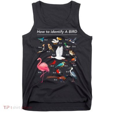 Birdwatcher Lover Birdwatching How To Identify A Bird Tank Top
