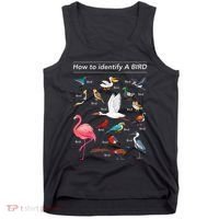 Birdwatcher Lover Birdwatching How To Identify A Bird Tank Top thumb 0
