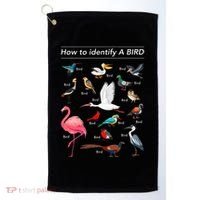 Birdwatcher Lover Birdwatching How To Identify A Bird Golf Towel thumb 0