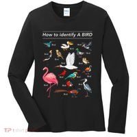 Birdwatcher Lover Birdwatching How To Identify A Bird Women's Long Sleeve Shirt thumb 0