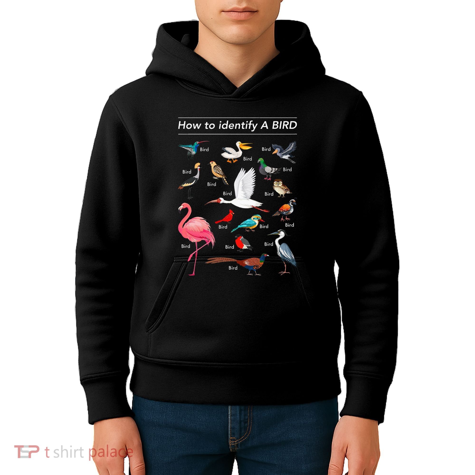 Birdwatcher Lover Birdwatching How To Identify A Bird Kids Hoodie