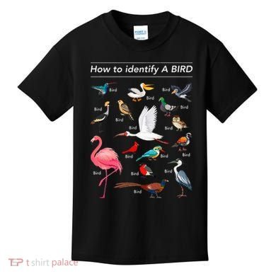 Birdwatcher Lover Birdwatching How To Identify A Bird Kids T-Shirt