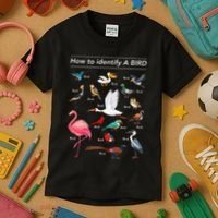 Birdwatcher Lover Birdwatching How To Identify A Bird Kids T-Shirt thumb 3
