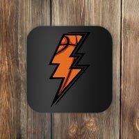 Basketball Lightning Basketball Mom Dad Game Day Coaster thumb 0