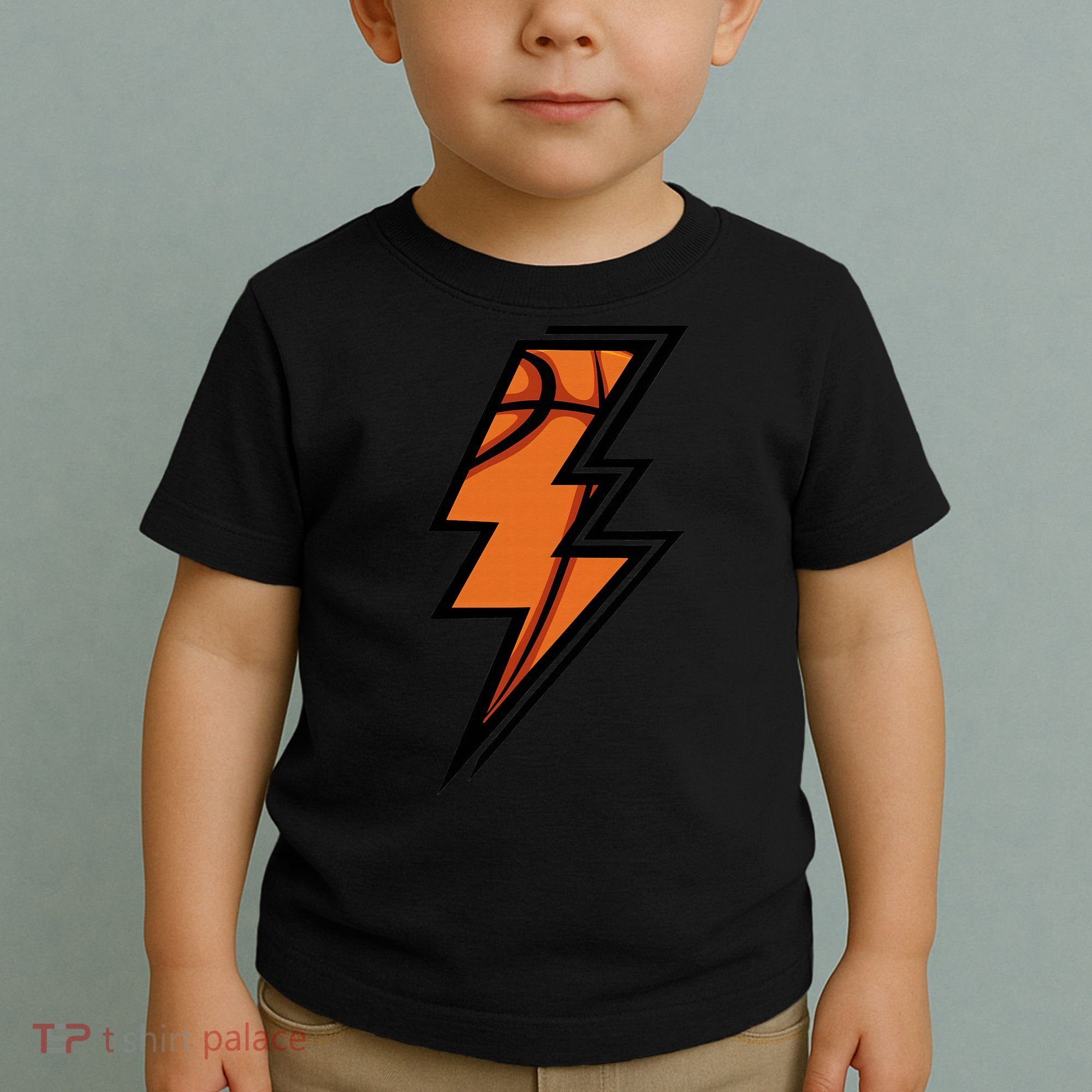 Basketball Lightning Basketball Mom Dad Game Day Toddler T-Shirt
