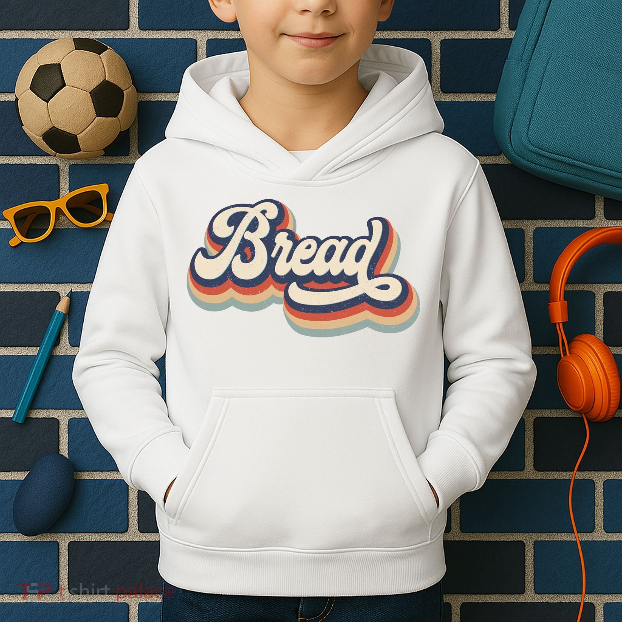 Bread Lover Baking Funny Retro Kids Hoodie