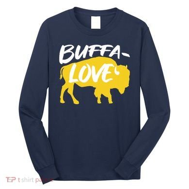 Buffa Love Buffalo Choose Love Design Long Sleeve Shirt