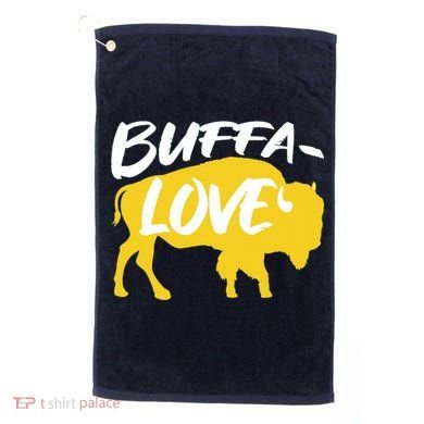 Buffa Love Buffalo Choose Love Design Golf Towel
