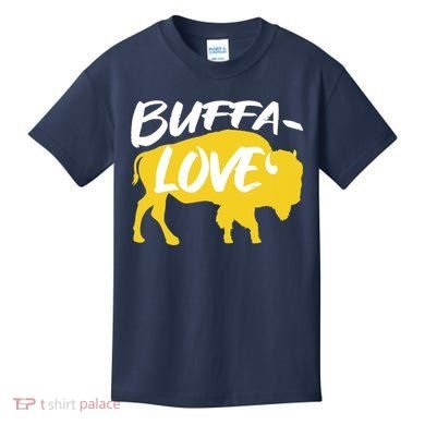 Buffa Love Buffalo Choose Love Design Kids T-Shirt