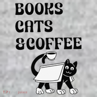 Book Lovers Books Cats And Coffee The Baniff Cuffed Pom Beanie thumb 2