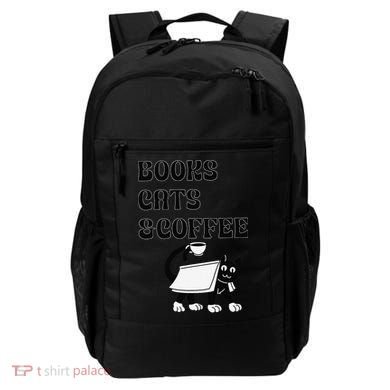 Book Lovers Books Cats And Coffee Backpack