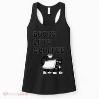 Book Lovers Books Cats And Coffee Women's Tank Top thumb 0