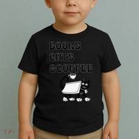 Book Lovers Books Cats And Coffee Toddler T-Shirt thumb 2
