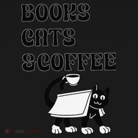 Book Lovers Books Cats And Coffee Women's T-Shirt thumb 6