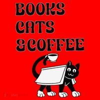 Book Lovers Books Cats And Coffee Santa Hat thumb 1