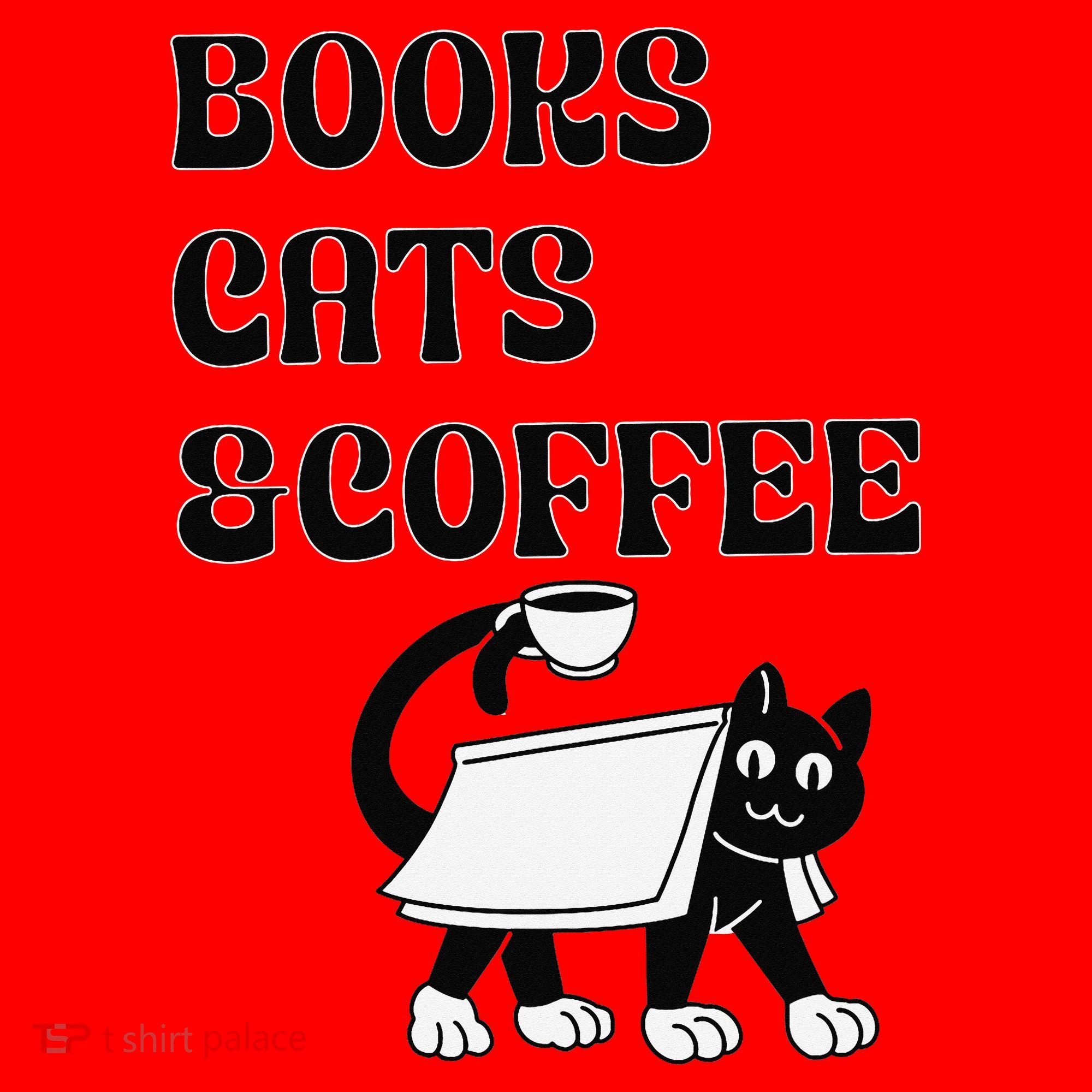 Book Lovers Books Cats And Coffee Santa Hat