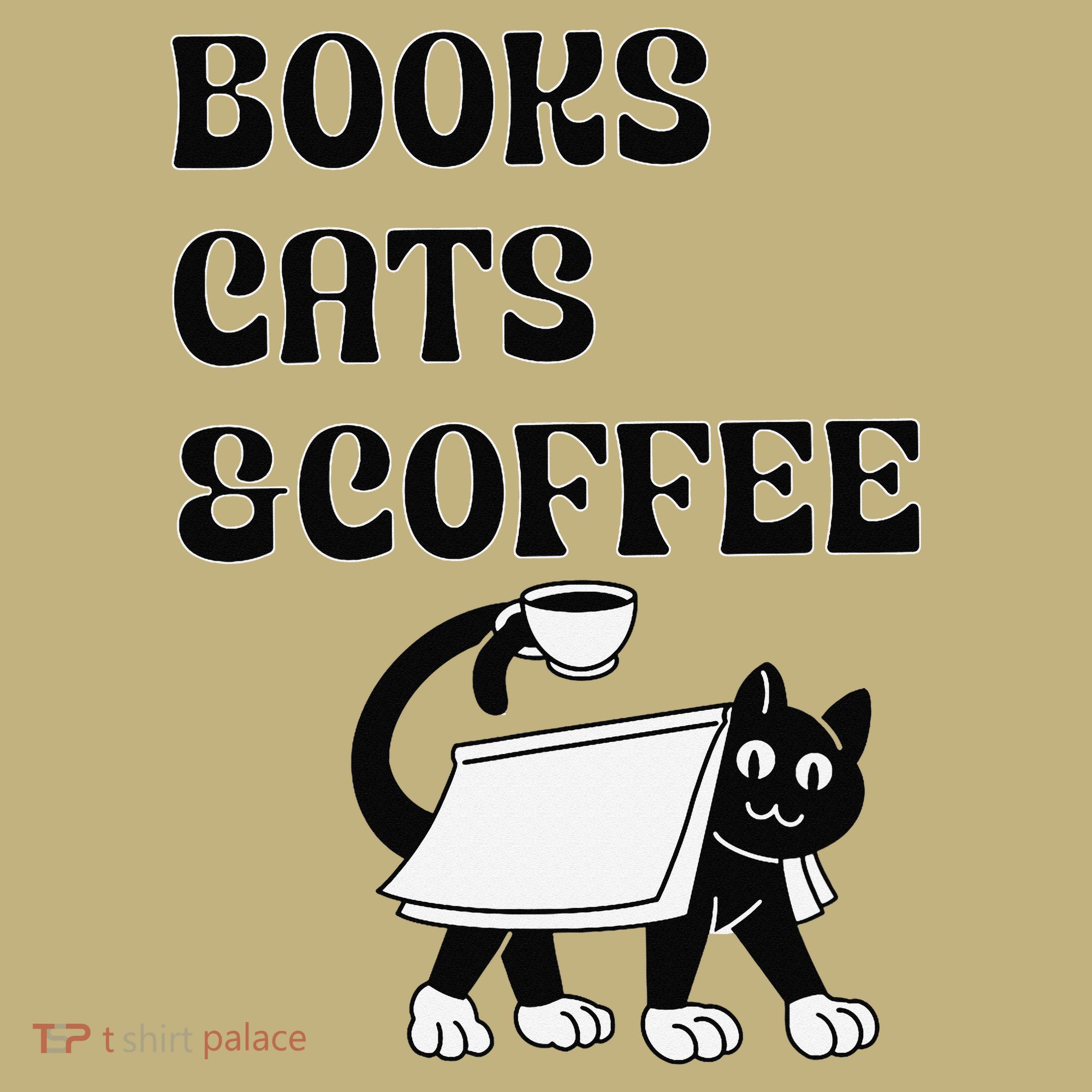Book Lovers Books Cats And Coffee Hoodie
