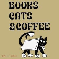 Book Lovers Books Cats And Coffee Mousepad thumb 1