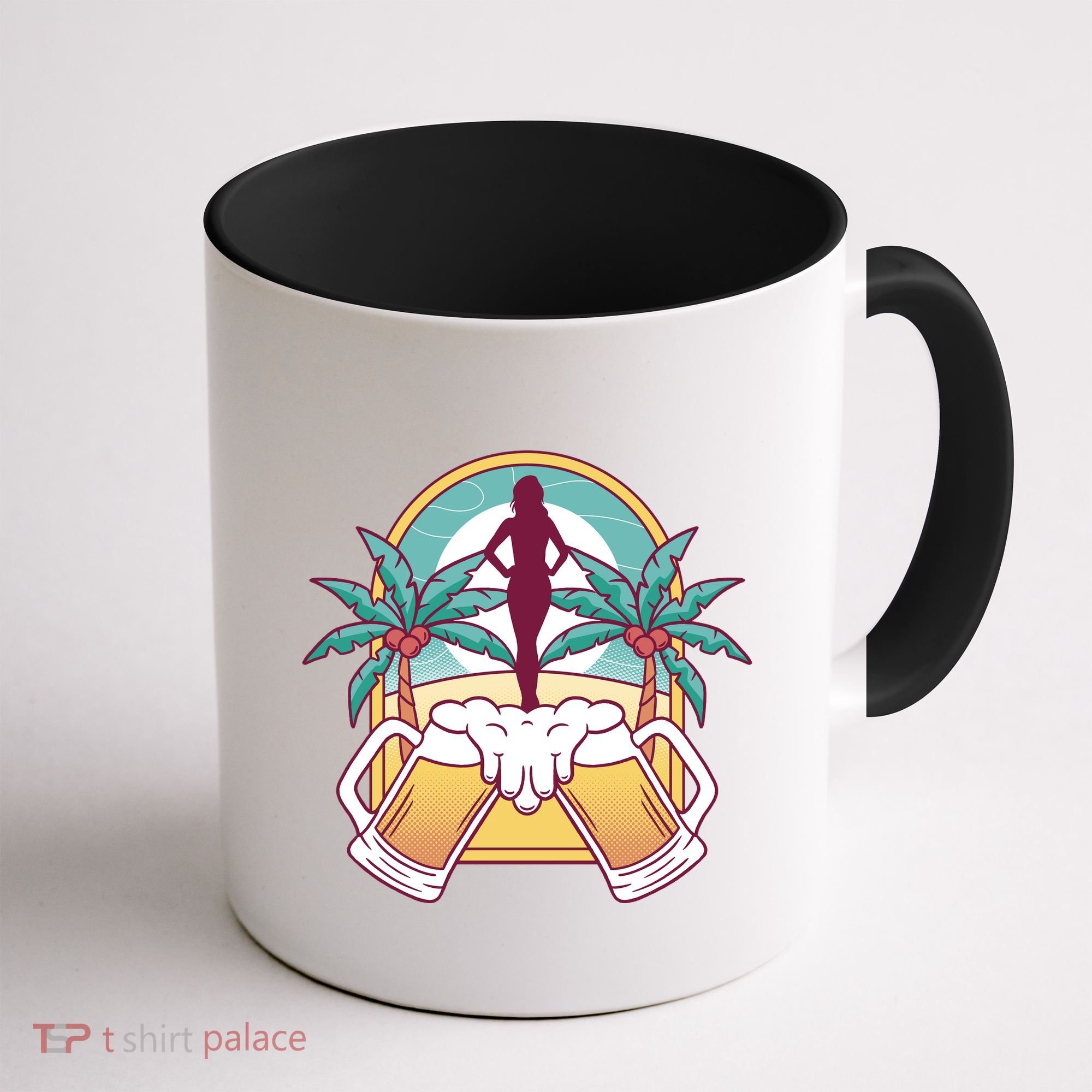 Beer Lover Beach Paradise Coffee Mug