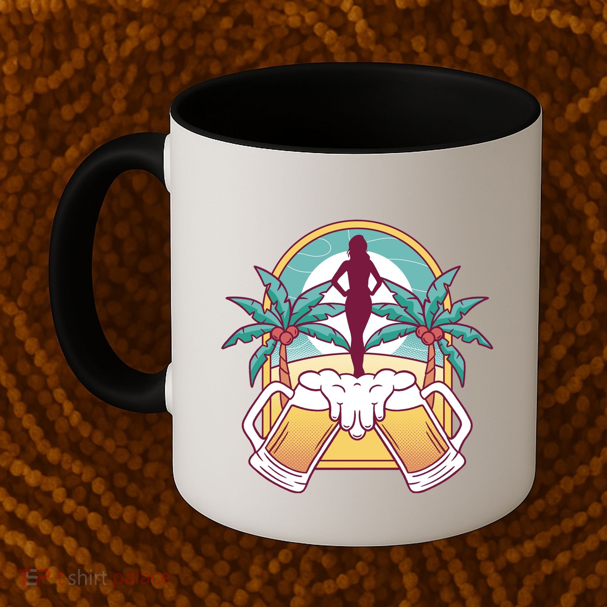 Beer Lover Beach Paradise Coffee Mug