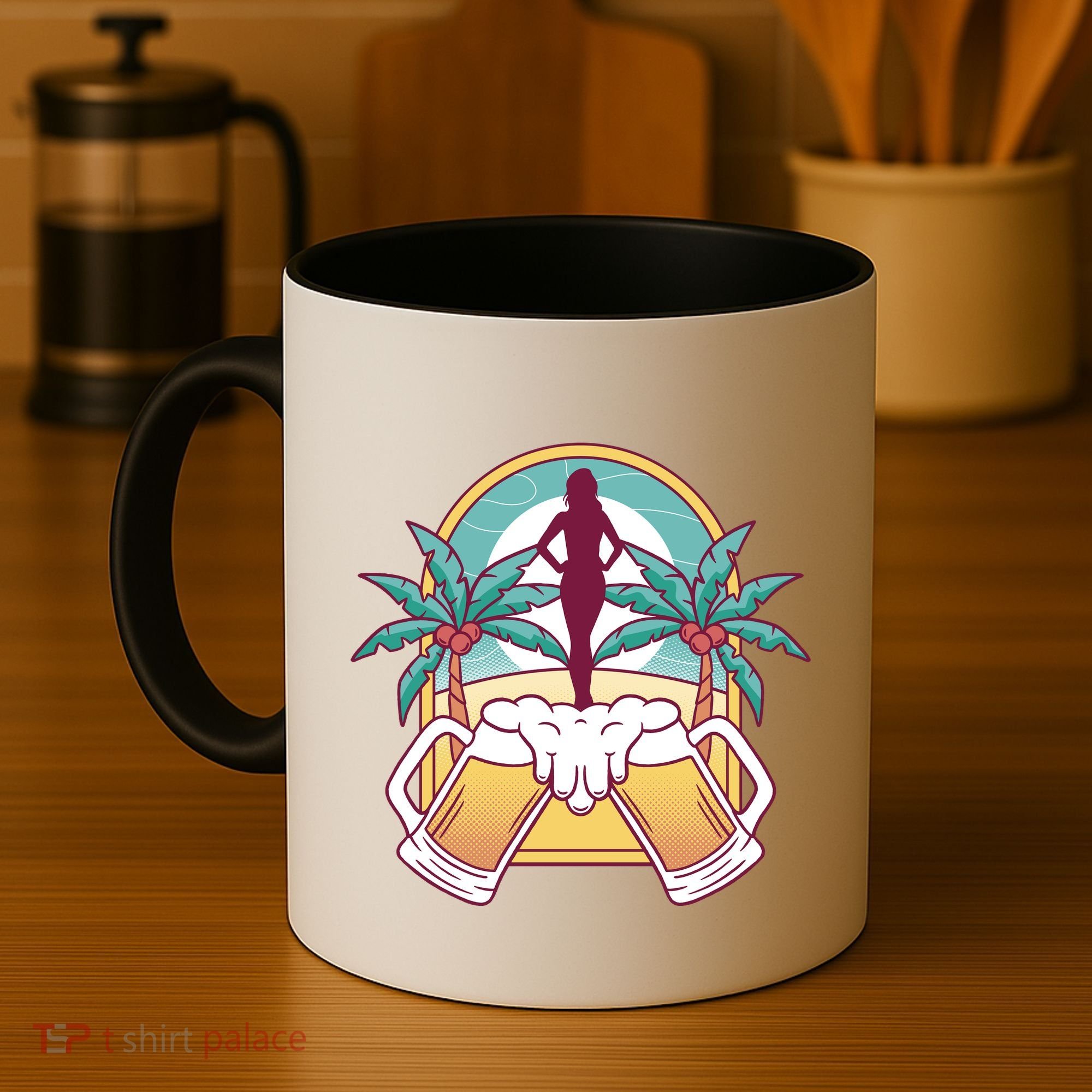 Beer Lover Beach Paradise Coffee Mug
