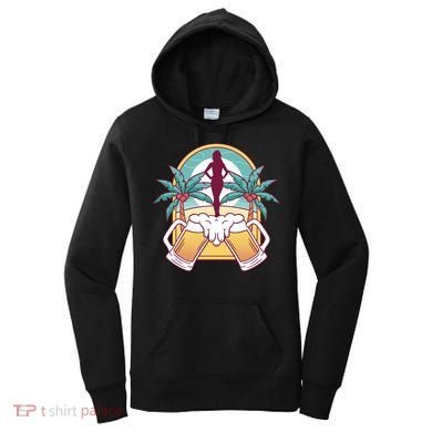Beer Lover Beach Paradise Women's Hoodie