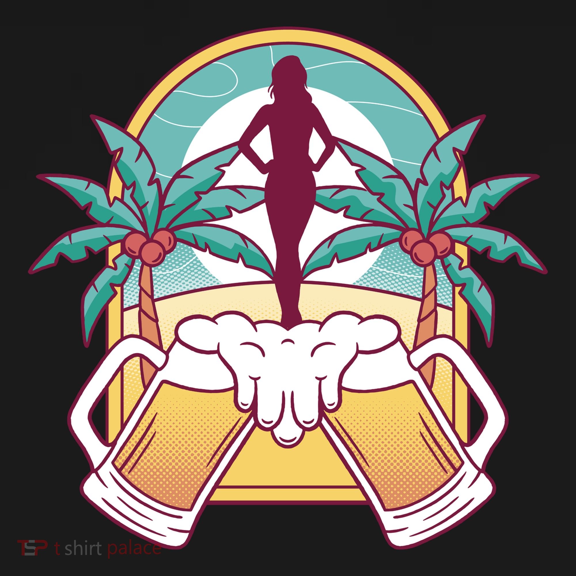 Beer Lover Beach Paradise Ornament