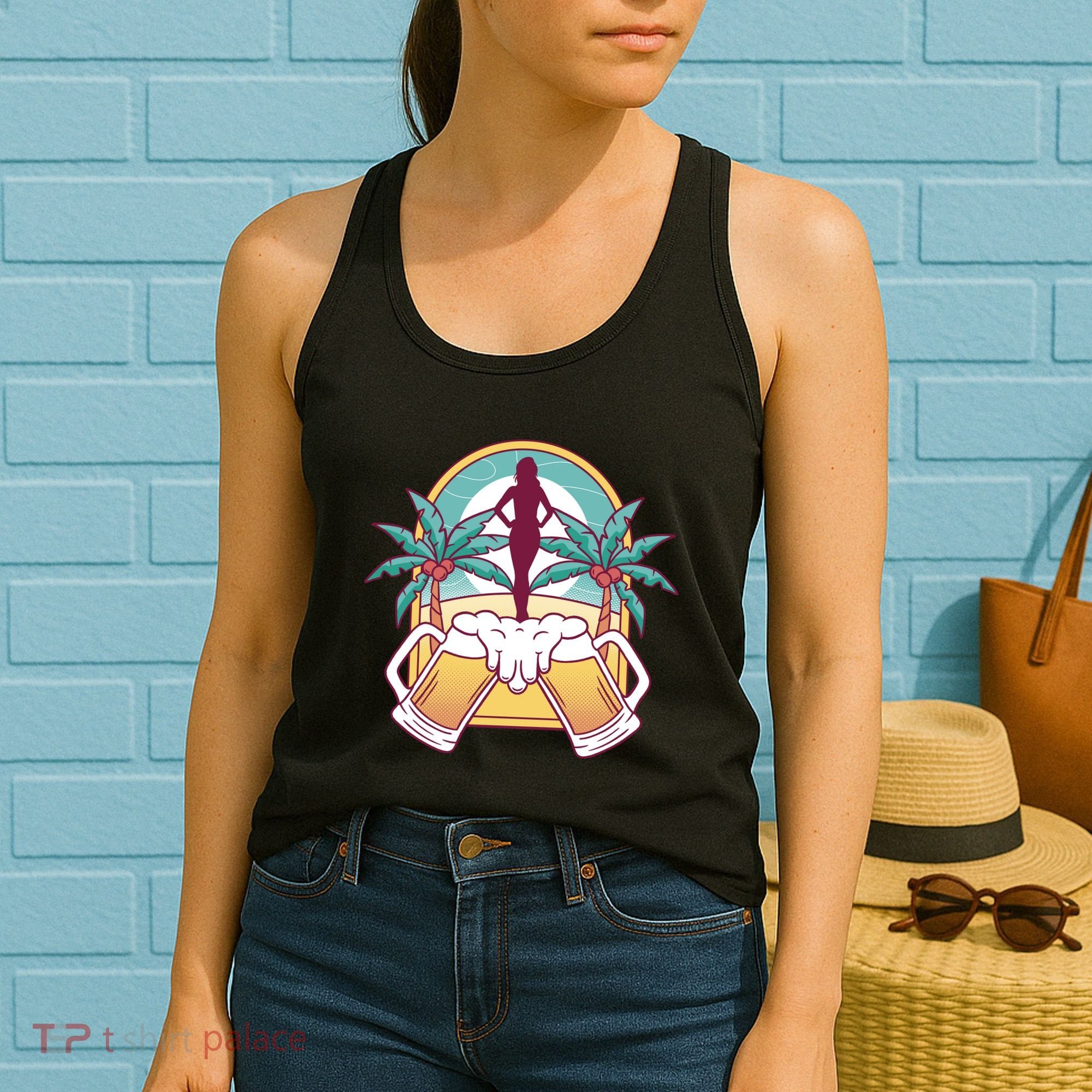 Beer Lover Beach Paradise Women's Tank Top