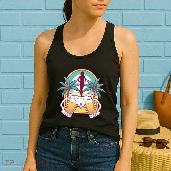 Beer Lover Beach Paradise Women's Tank Top