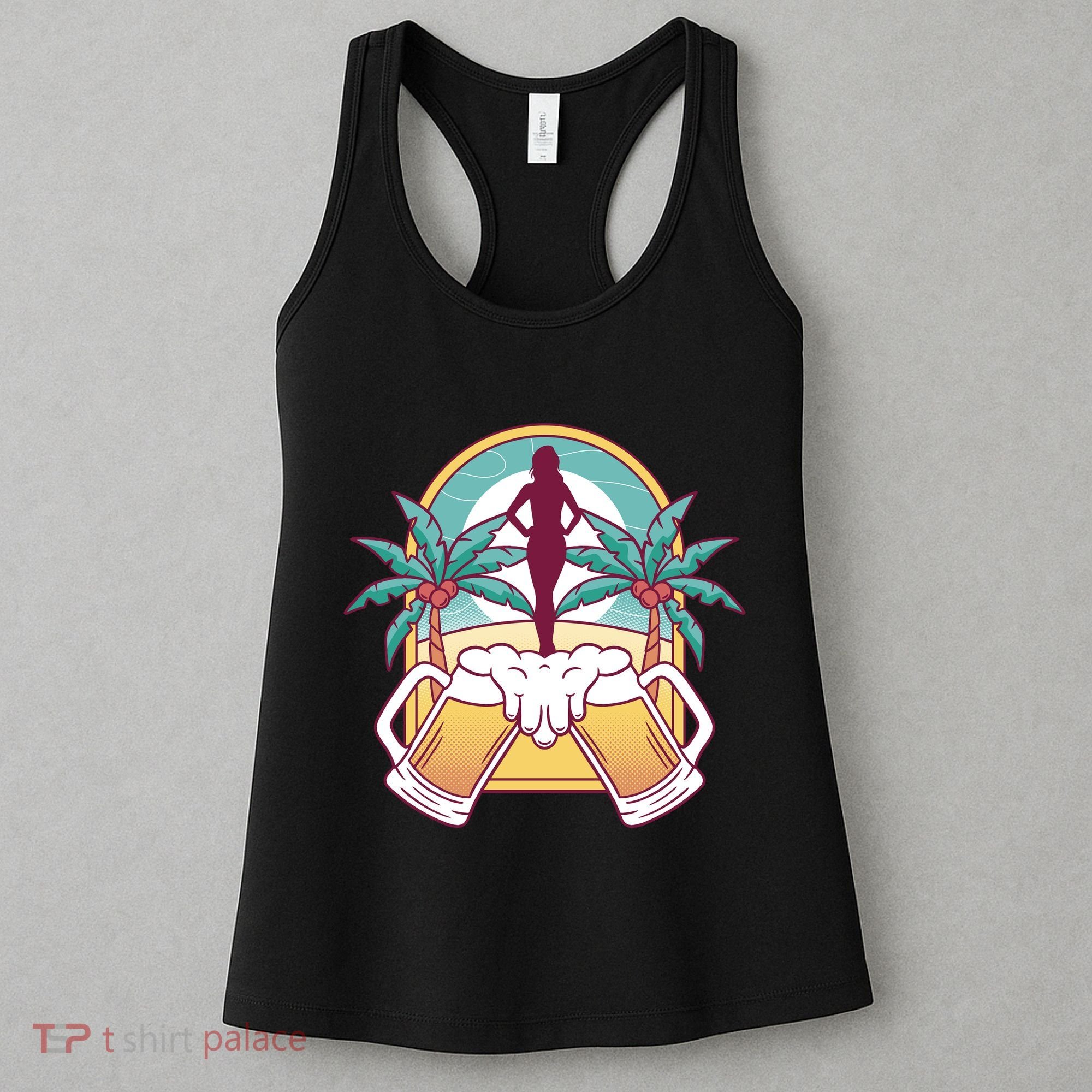Beer Lover Beach Paradise Women's Tank Top