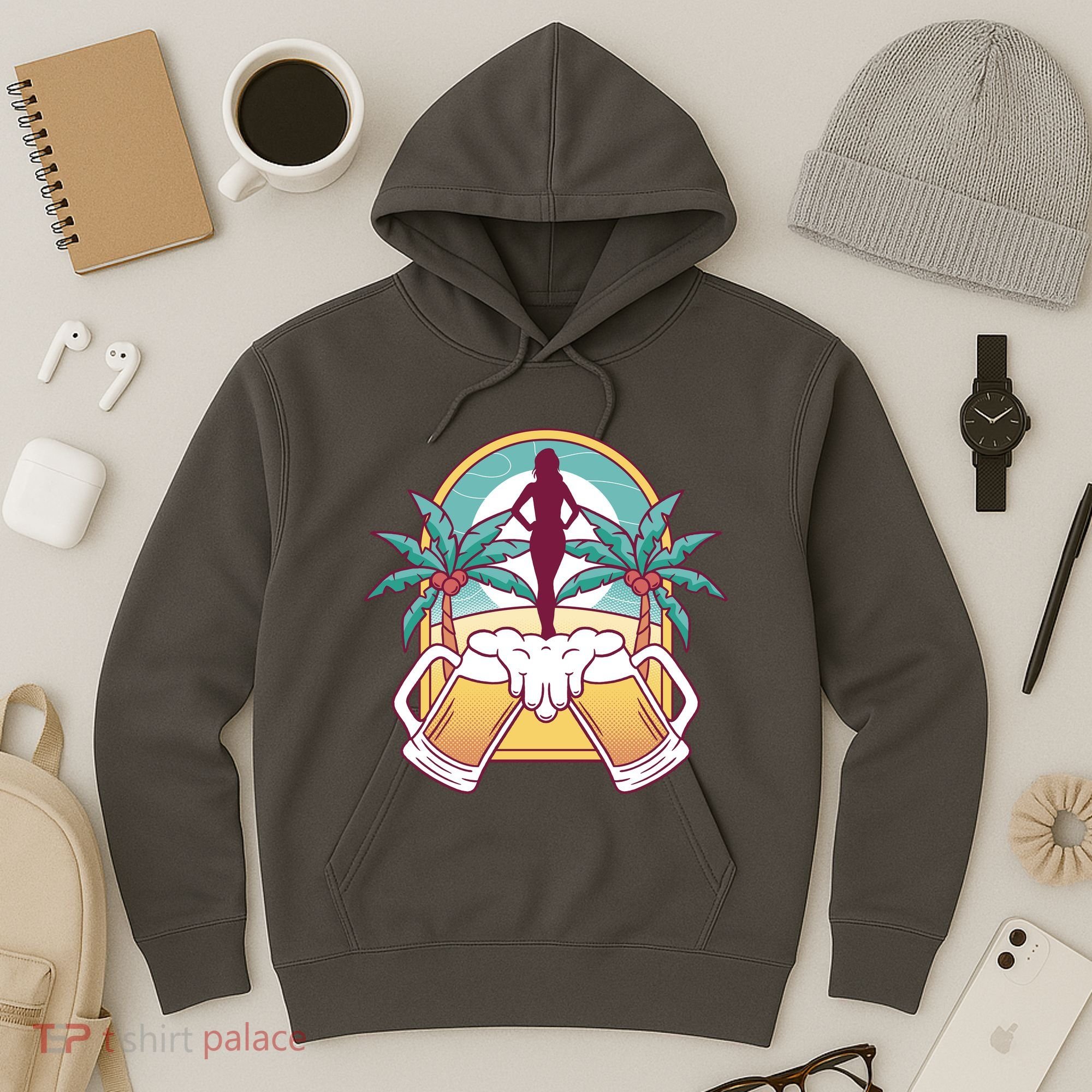 Beer Lover Beach Paradise Hoodie
