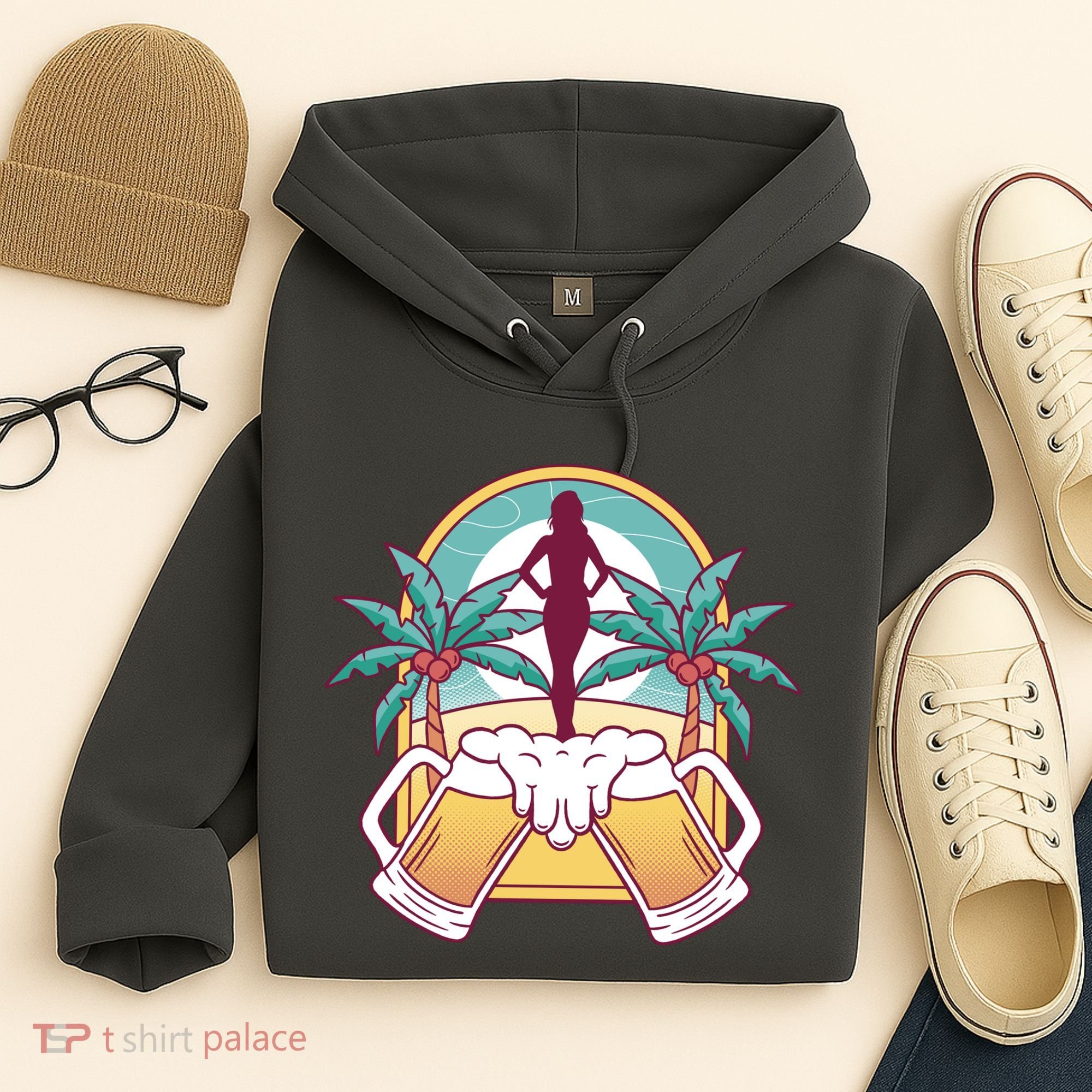 Beer Lover Beach Paradise Hoodie