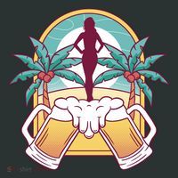 Beer Lover Beach Paradise Long Sleeve Shirt thumb 2