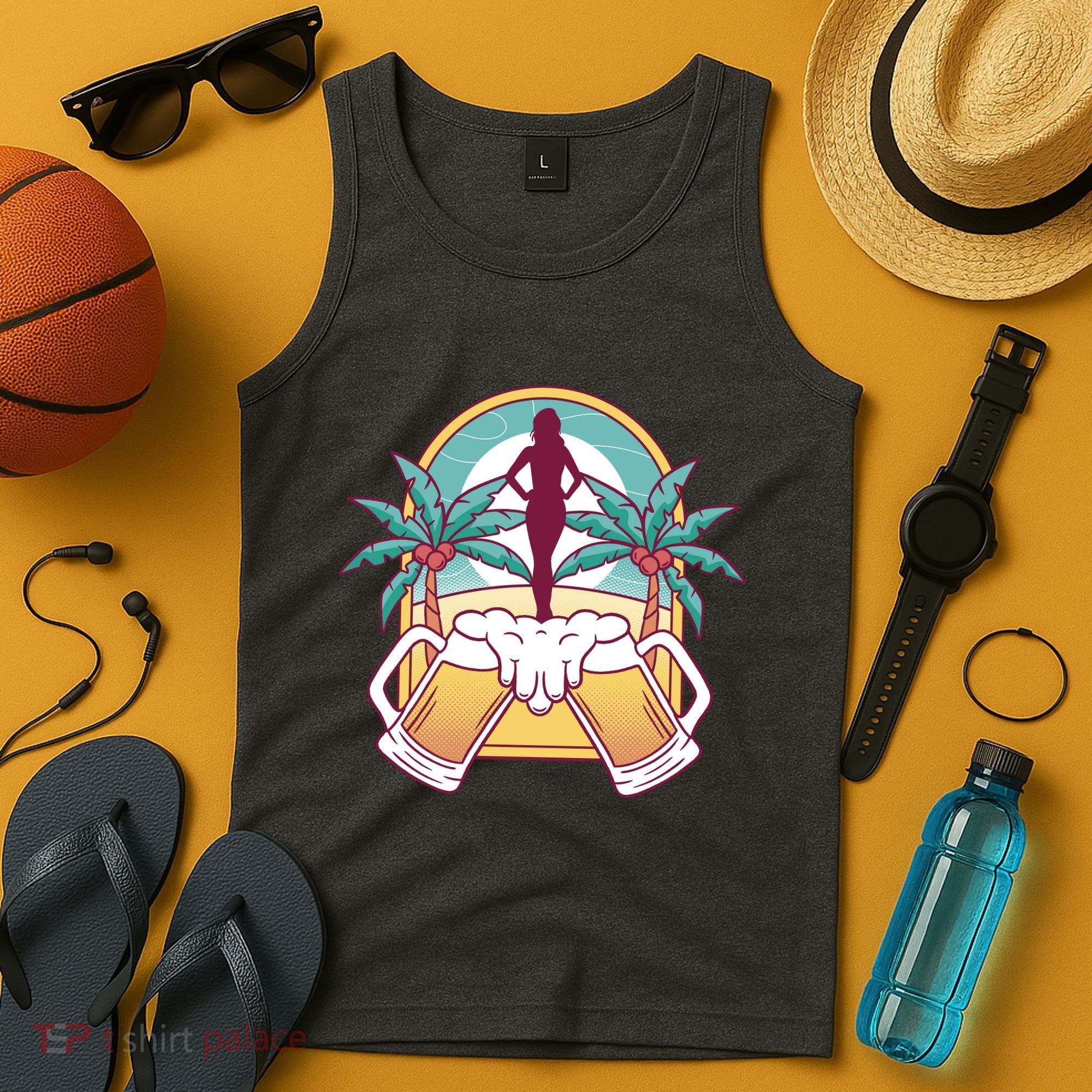 Beer Lover Beach Paradise Tank Top